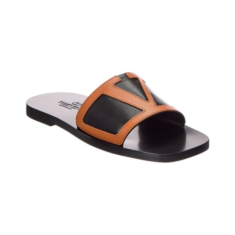 Valentino Garavani Leather Sandal, Brown